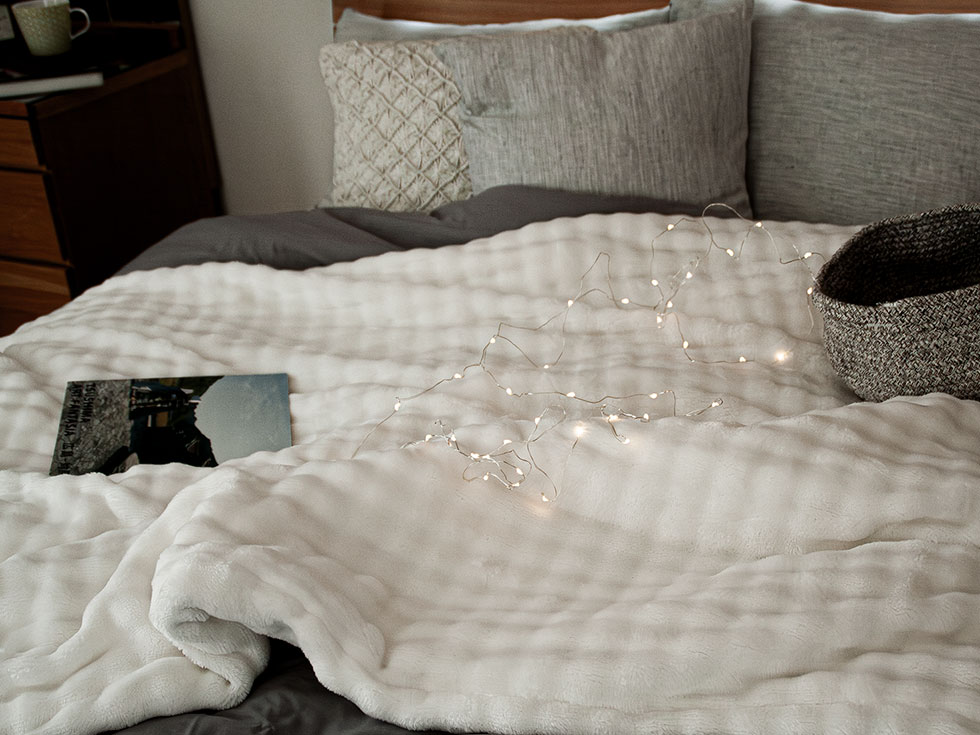 おしゃれなふわぽこ毛布