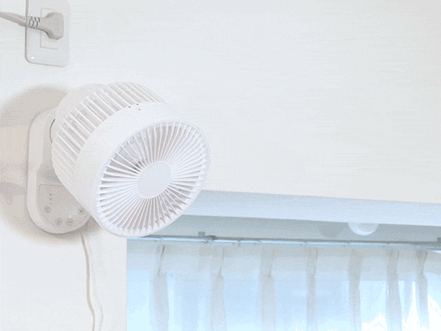 壁掛けサーキュレーター kcf1556　ACモーター風量3段階