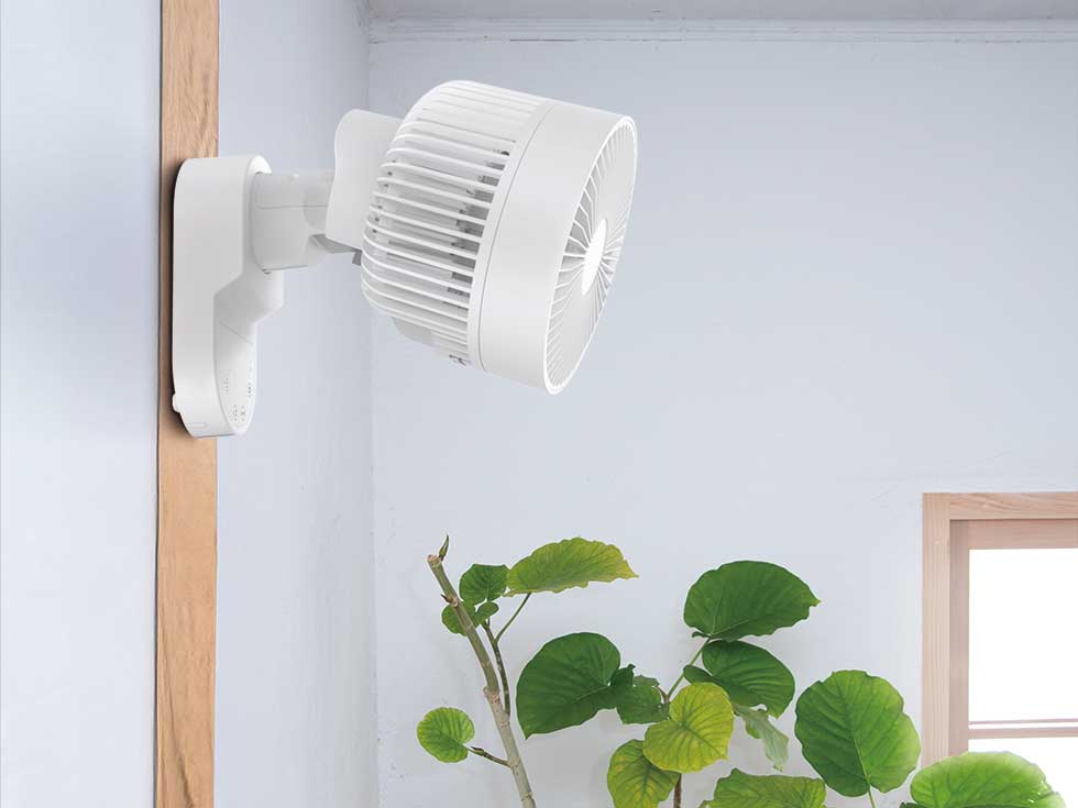 壁掛けサーキュレーター KCF-1556 設置イメージ