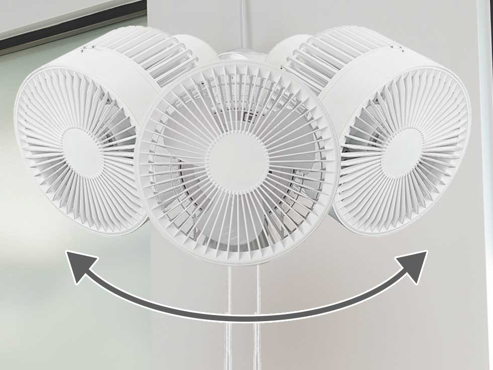 壁掛けサーキュレーター kcf1556 首振り