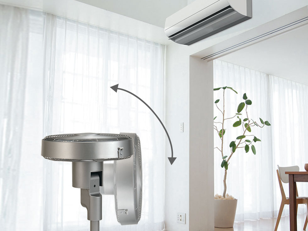 メタル扇風機 klf3027-上下首振り