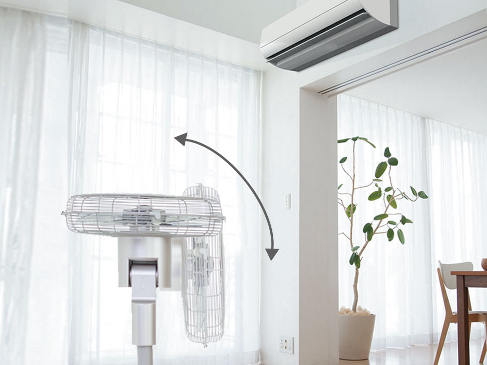 メタル扇風機 klf3037-上下首振り