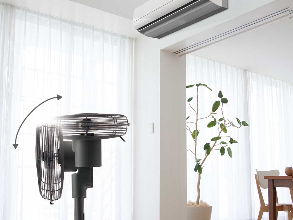 メタル扇風機 klf3057-上下首振り