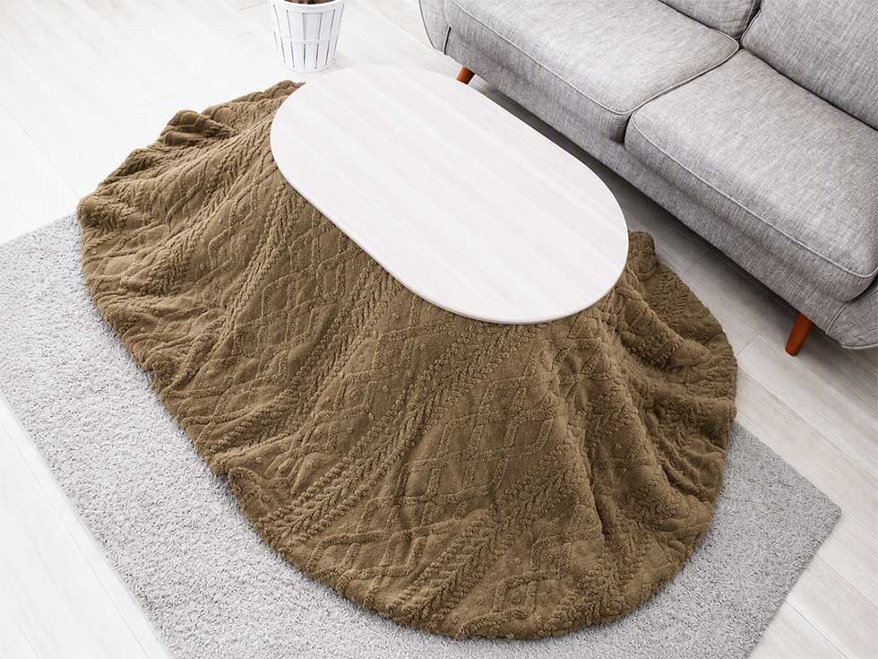 ブラウンケーブル柄使用例