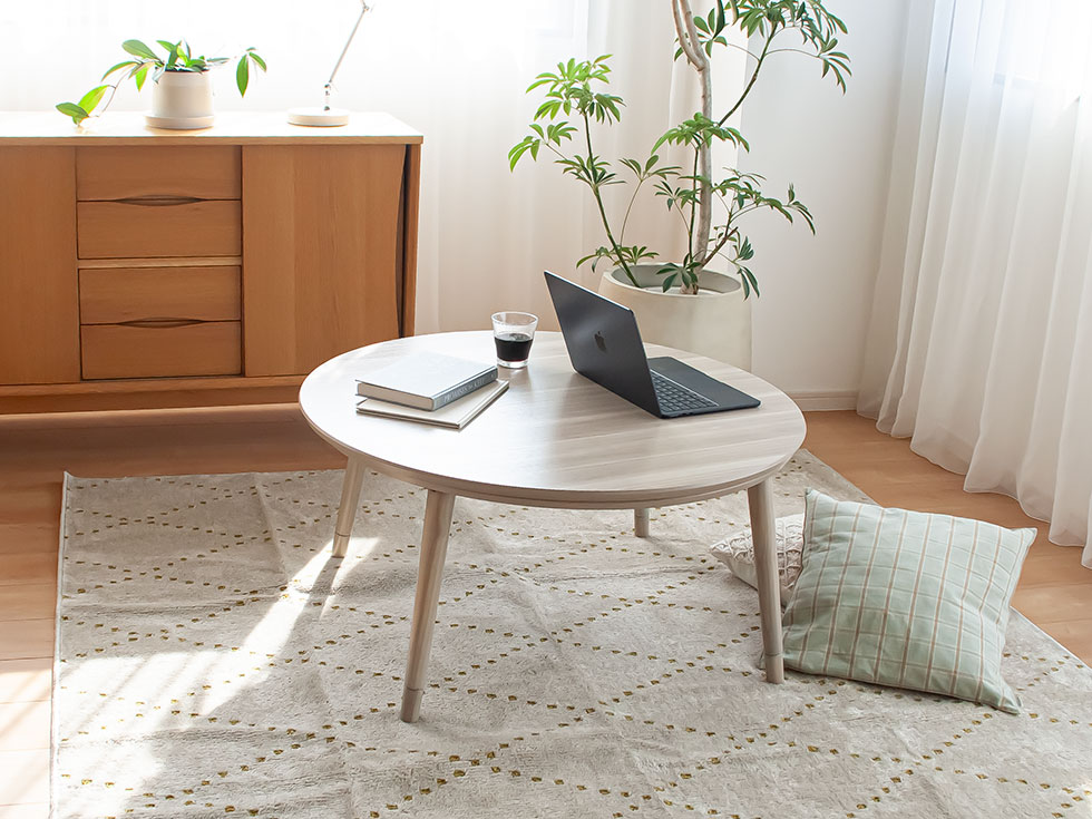 まあるくやさしいこたつテーブル
