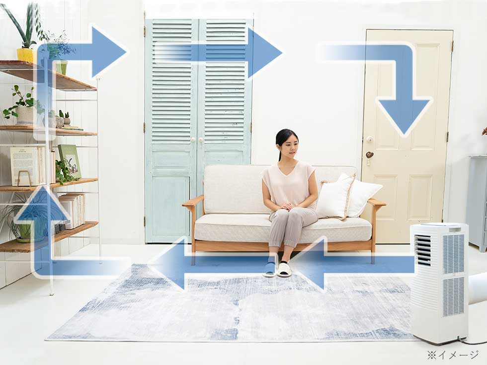 ポータブルクーラー KPC0731 送風モード