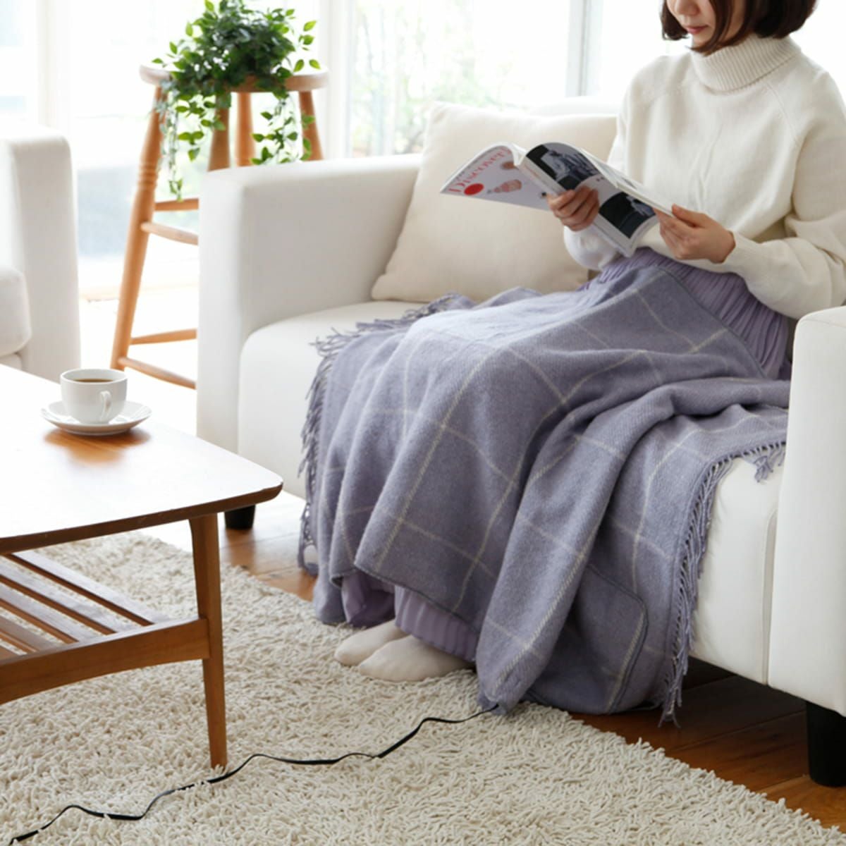 アウトレット】USBショールブランケット183x68cmKDH-0501U | コイズミ