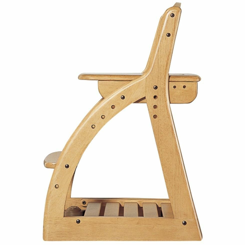 4ステップチェア座面：PVCレザー木部：NS色FDC-054/FDC-055/FDC-056