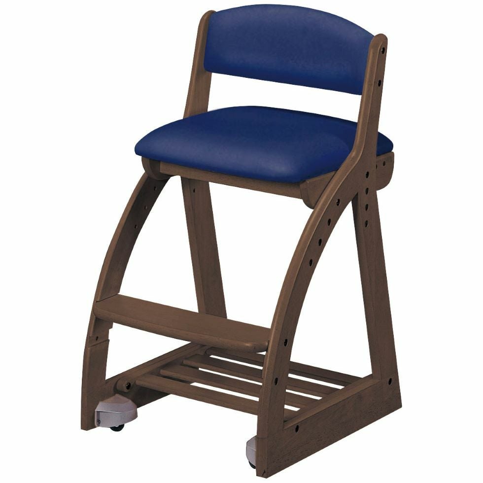 4ステップチェア座面：PVCレザー木部：WT色FDC-057/FDC-058/FDC-059