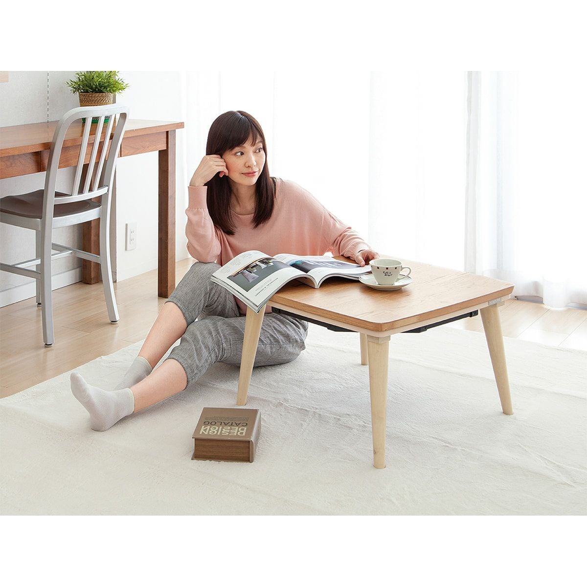 販売終了】家具調こたつフラットヒーター60x60cmKTR-3081 | コイズミ