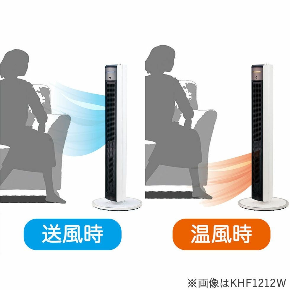 KOIZUMI コイズミKHF-1221 ホット＆クール ハイタワーファン KHF-1221/W｜ホット＆クール