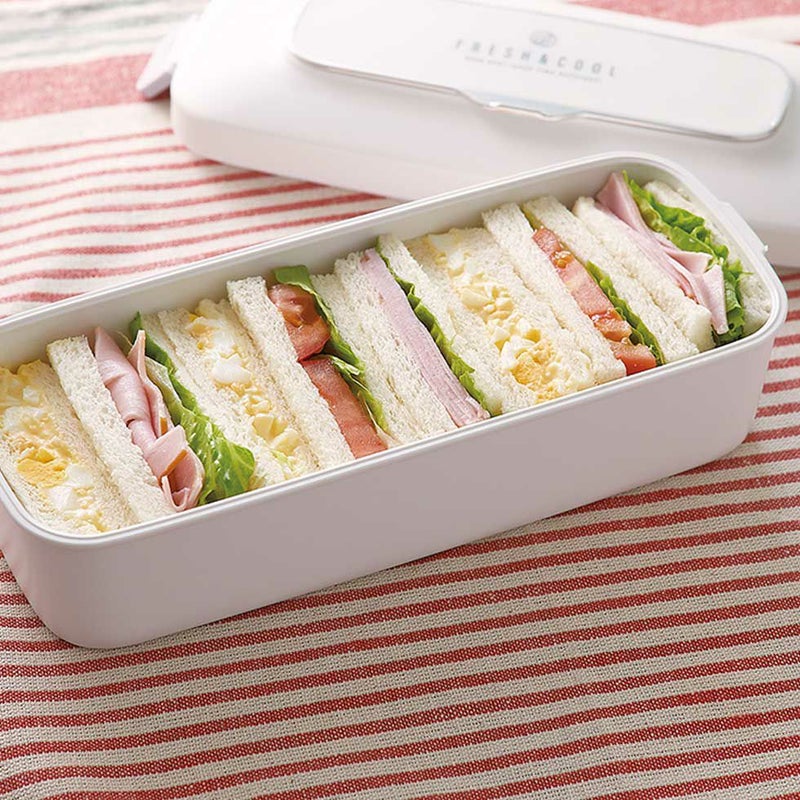 コイズミ　真空ランチボックス　充電式　弁当箱　商品画像　KVL-0800　サンドウィッチ