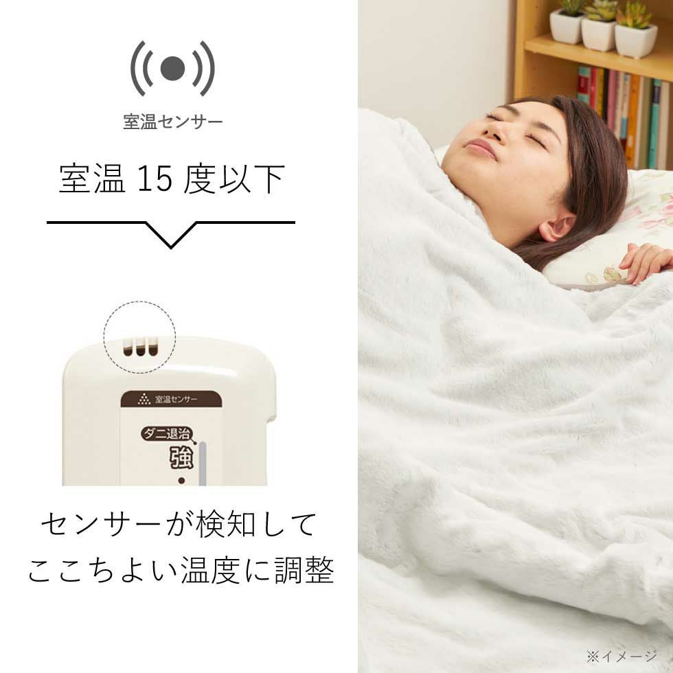 販売終了】ラビットファー調電気掛敷毛布188×120cmKDK-75221R