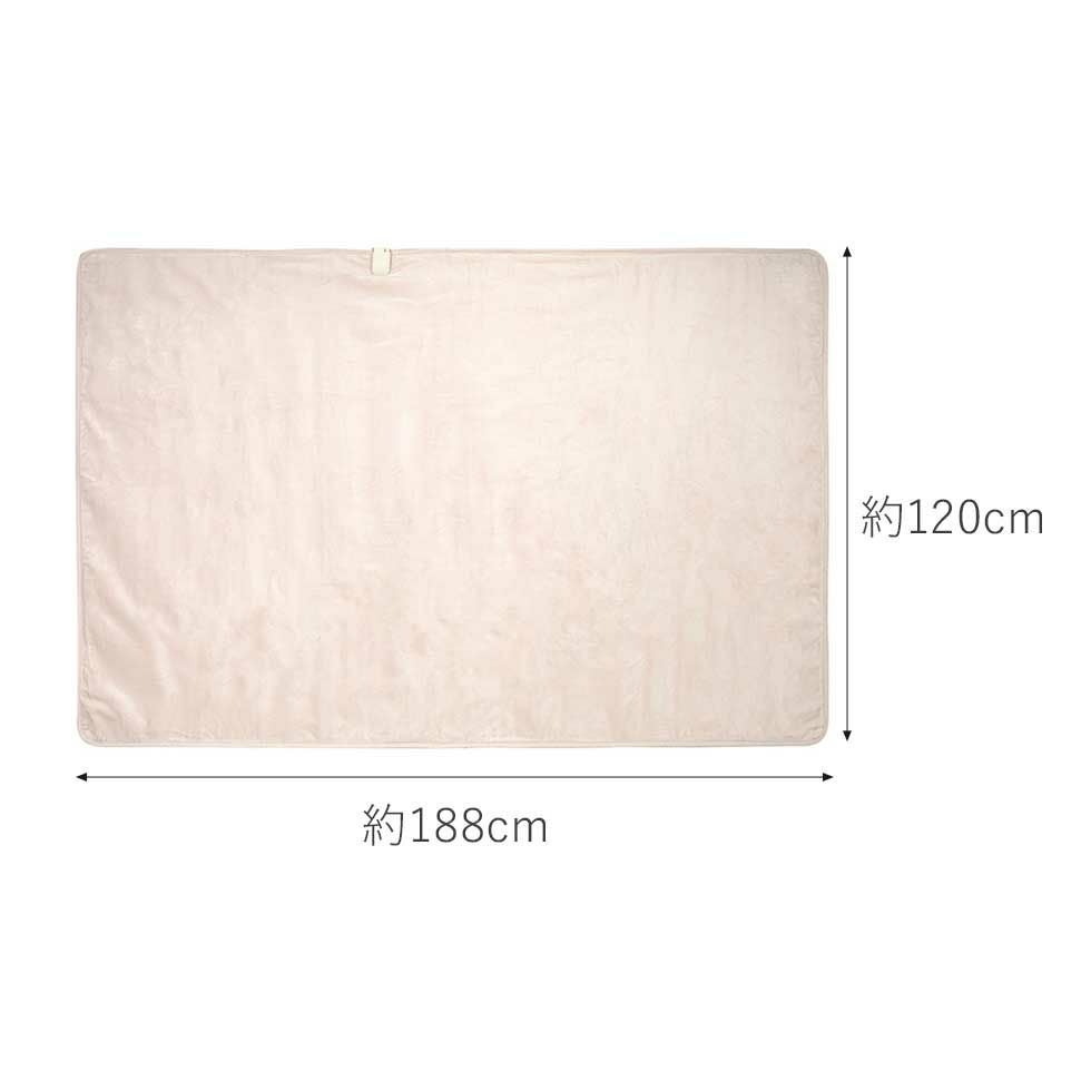 販売終了】電気毛布（掛け敷き）綿100% タイマー付188x120cmKDK