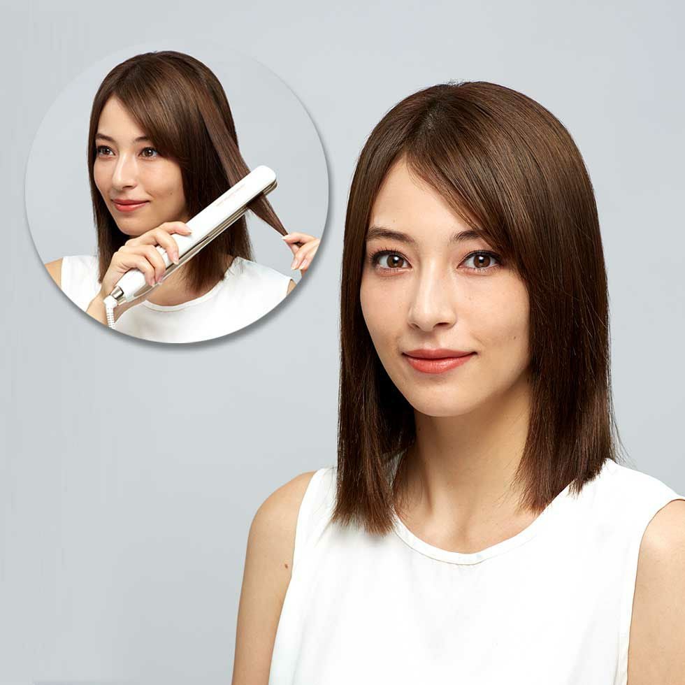販売終了】サロンセンス300マイナスイオンストレートアイロンKHS-8730