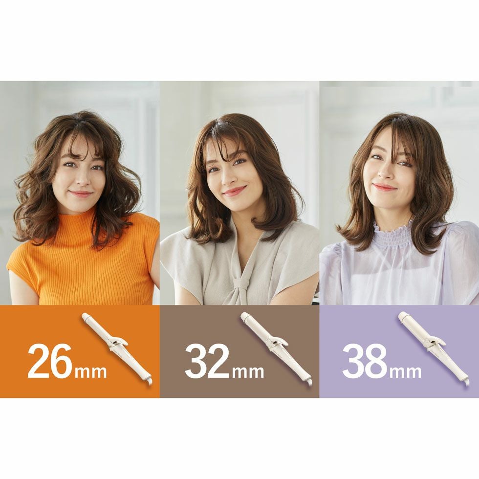 一度使用♡コイズミ KOIZUMI サロンセンスカールアイロン 38mm♡コテ カールアイロン 38mm Salon Sense アイボリー KHR-1330/C [38mm /交流