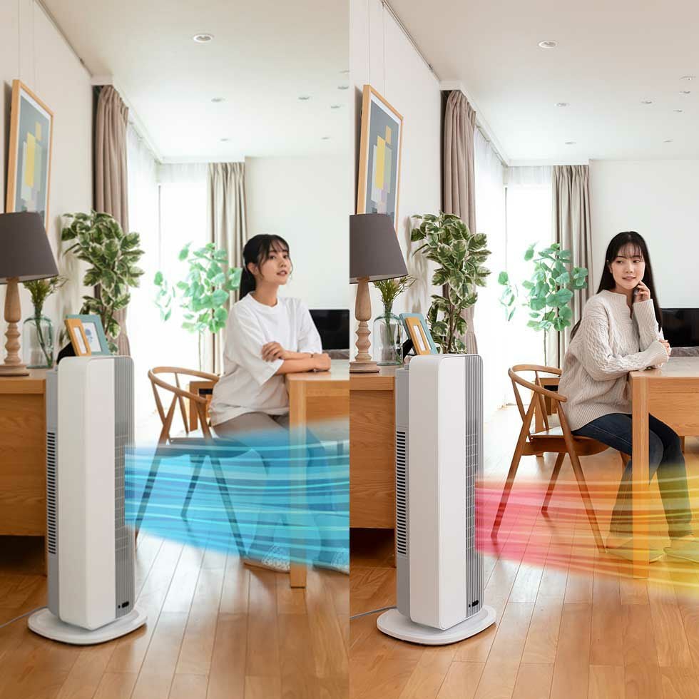 販売終了】ホット＆クールプレミアムタワーファンKHF-12234 | コイズミ