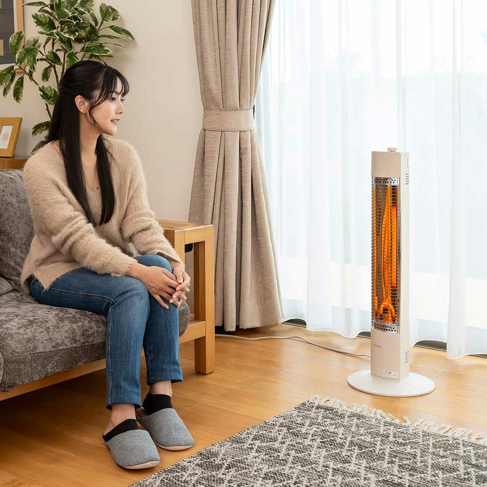 販売終了】シーズヒーター遠赤電気ストーブKSS-0832 | コイズミ