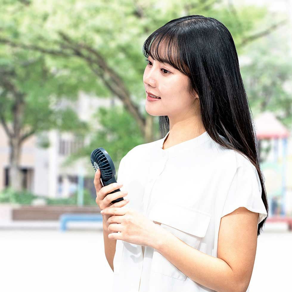 ハンディファン乾電池式KPF-0641 | コイズミオンラインショップ