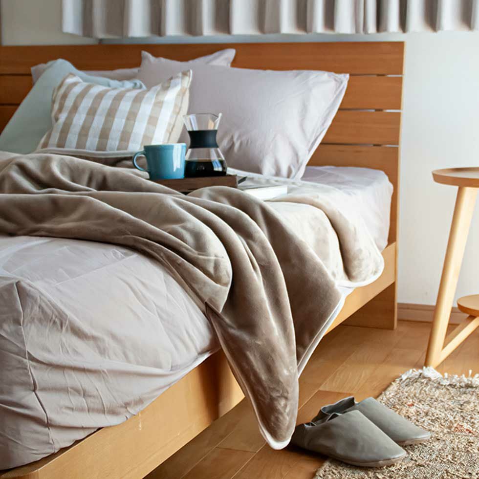 ここちよい電気毛布タイマー付き（掛け敷き）188x120cmKDK-75240T