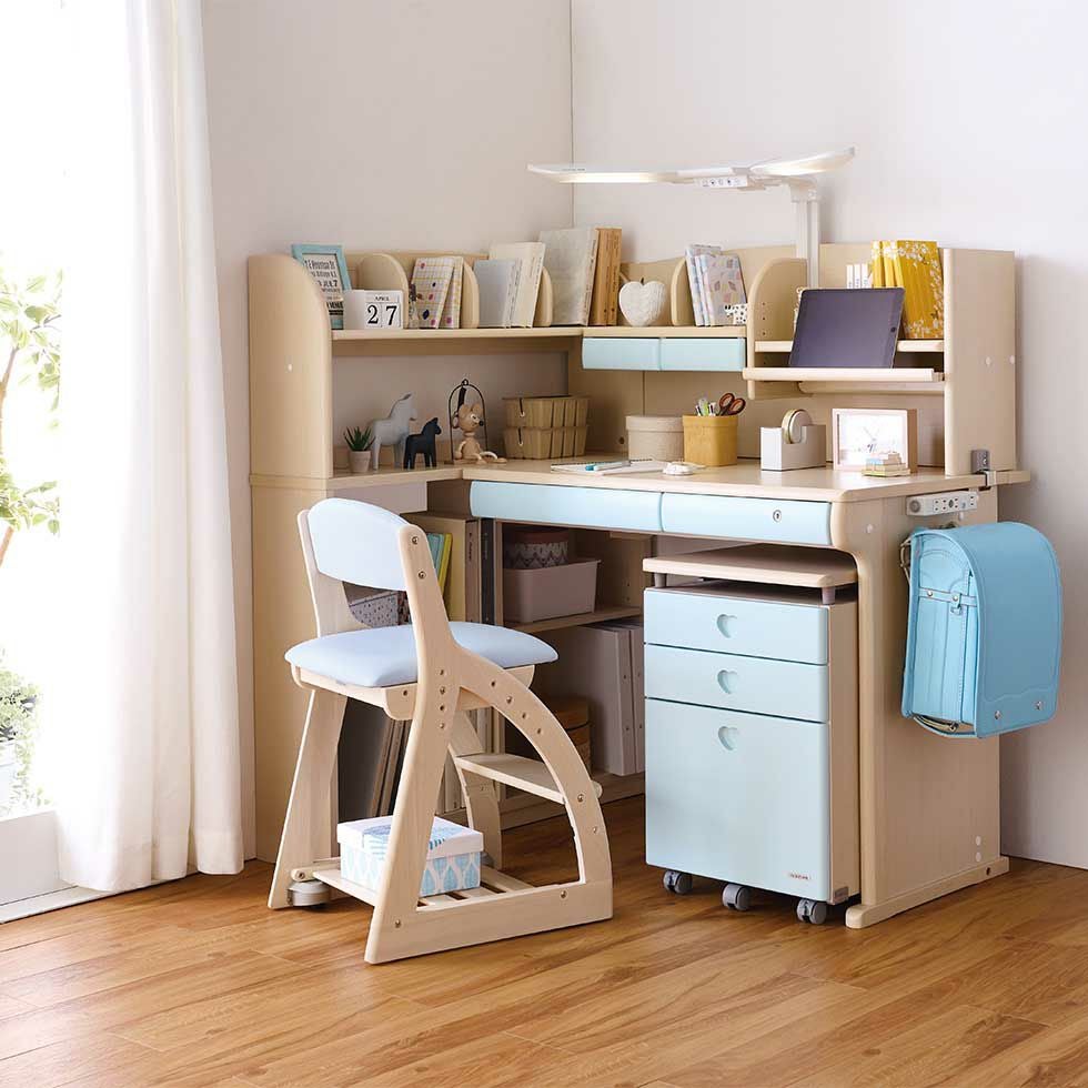 CDファーストステップアップデスクLホワイトウォッシュ色CDM-885/CDM