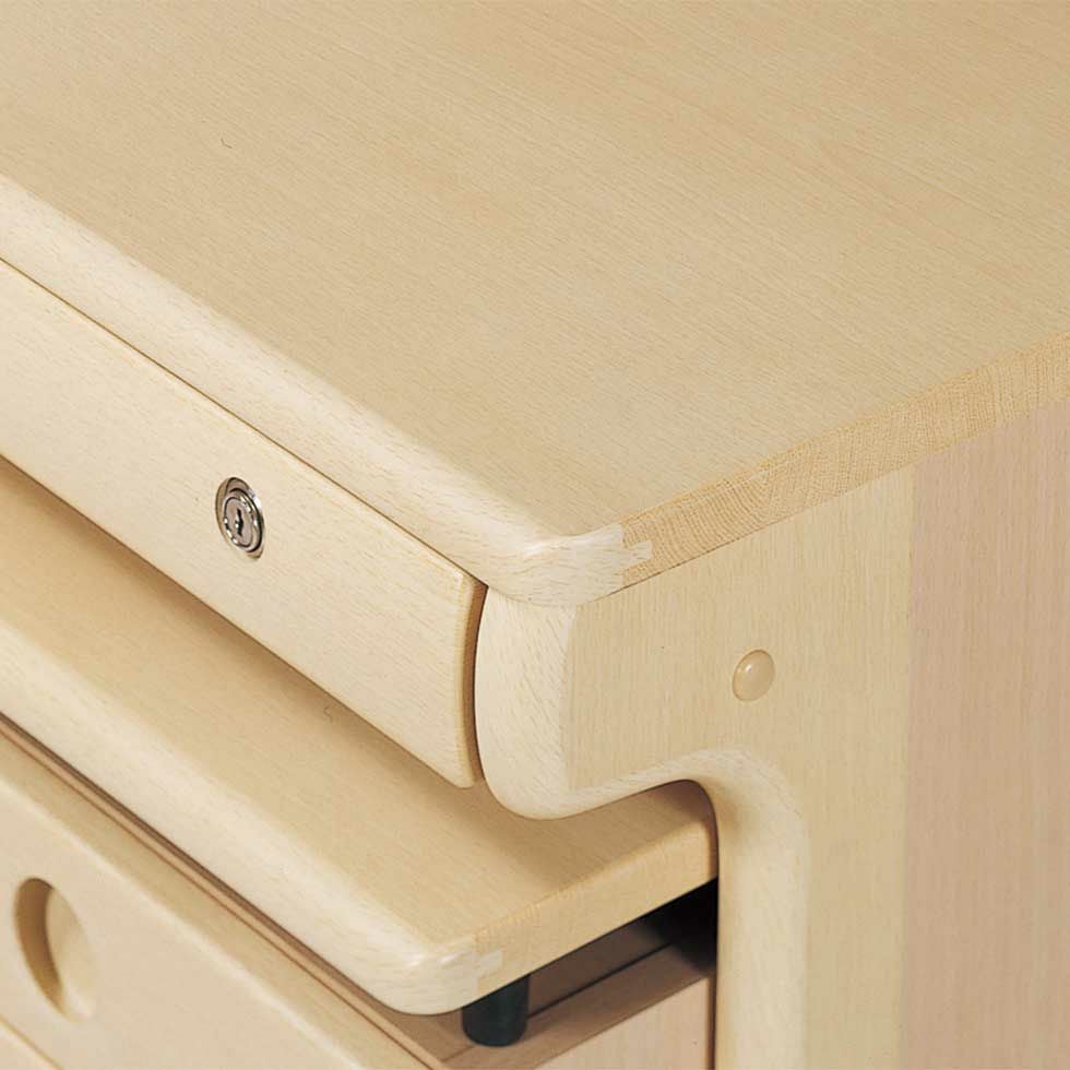 CDファーストステップアップデスクLホワイトウォッシュ色CDM-885/CDM