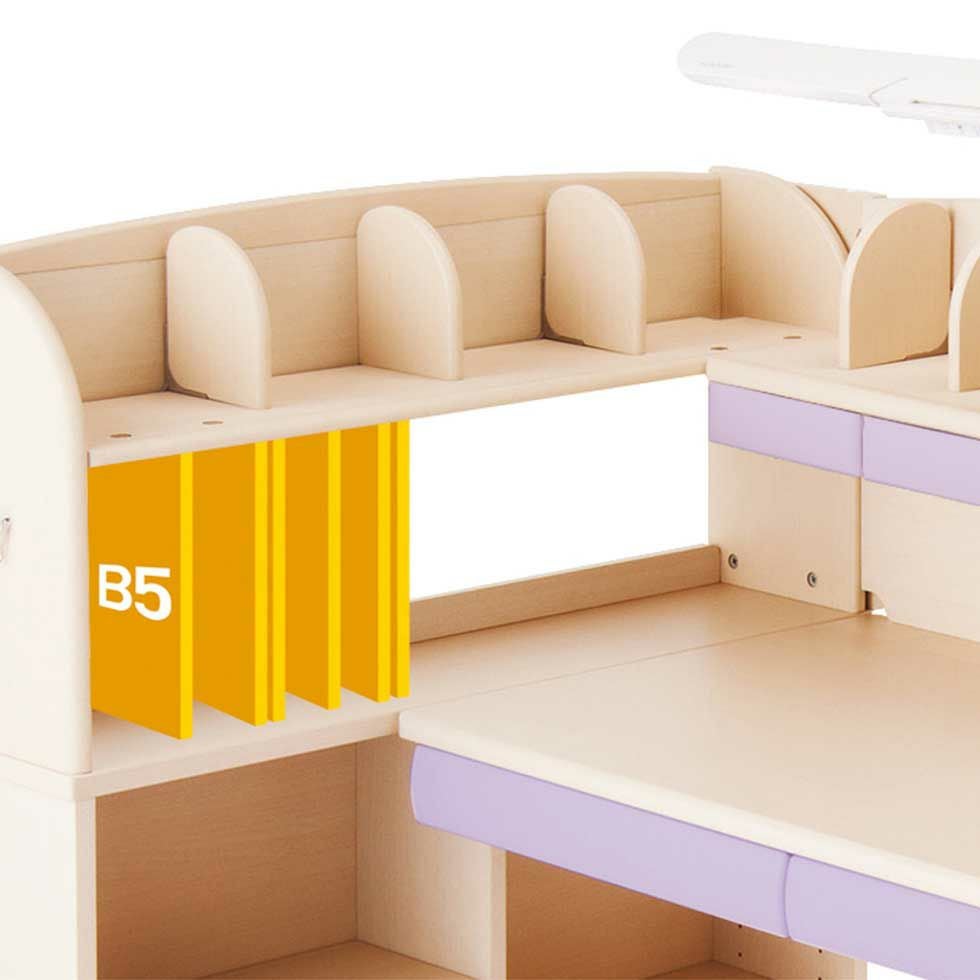 CDファーストステップアップデスクLホワイトウォッシュ色CDM-885/CDM