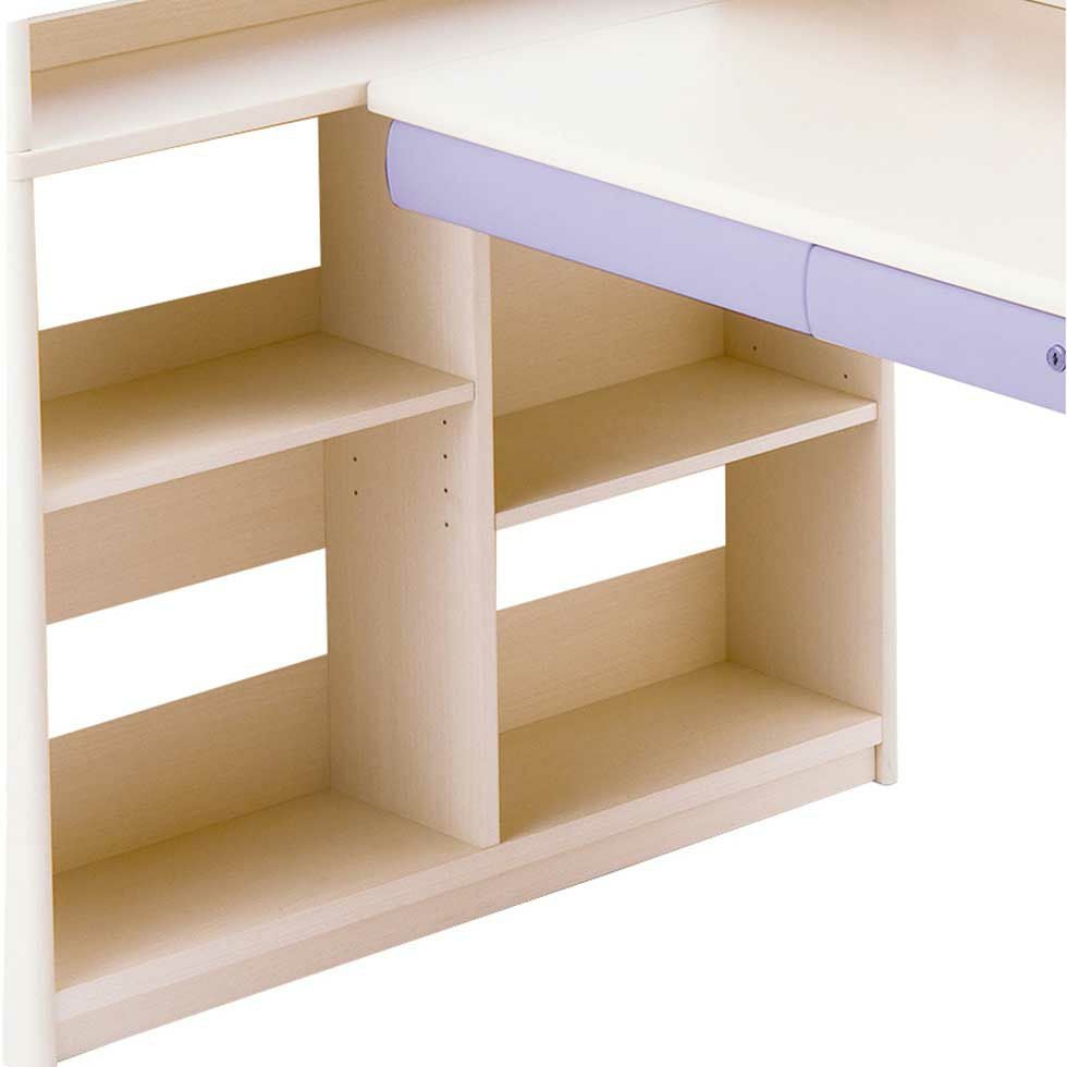 CDファーストステップアップデスクLホワイトウォッシュ色CDM-885/CDM