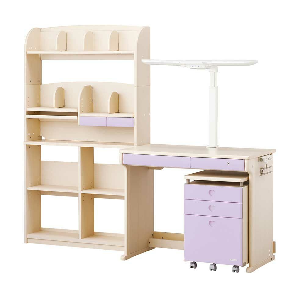 CDファーストステップアップデスクLホワイトウォッシュ色CDM-885/CDM