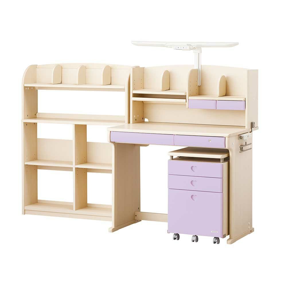 CDファーストステップアップデスクLホワイトウォッシュ色CDM-885/CDM