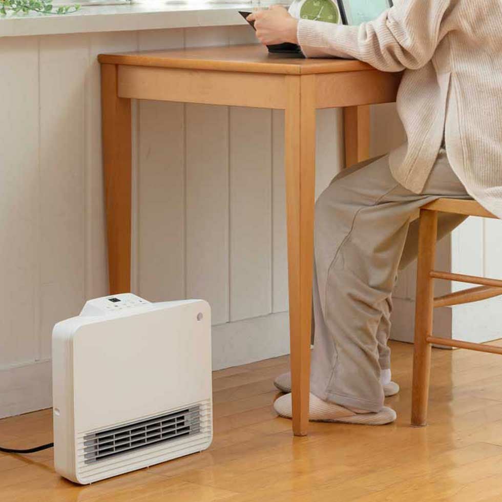 販売終了】セラミックヒーター人感＆室温センサー付きKPH-1246