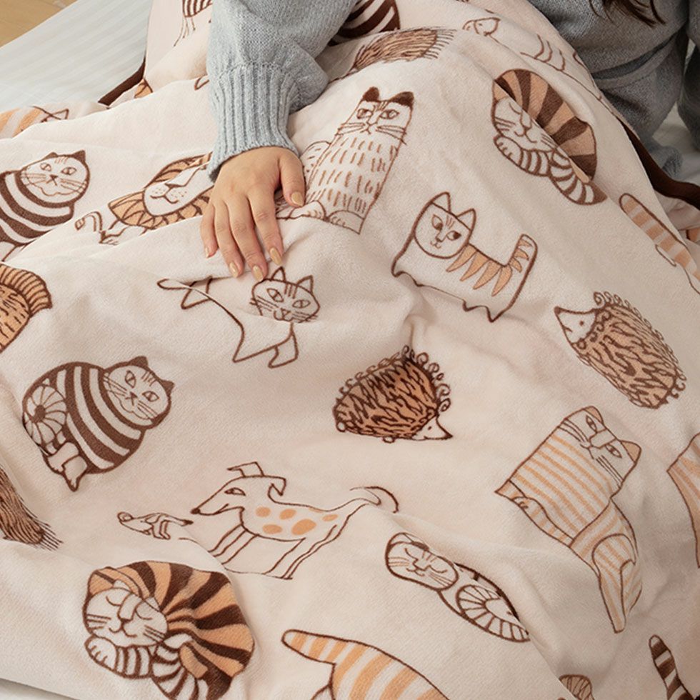 販売終了】電気毛布(掛け敷き)リサ・ラーソン188x120cmKDK-L501