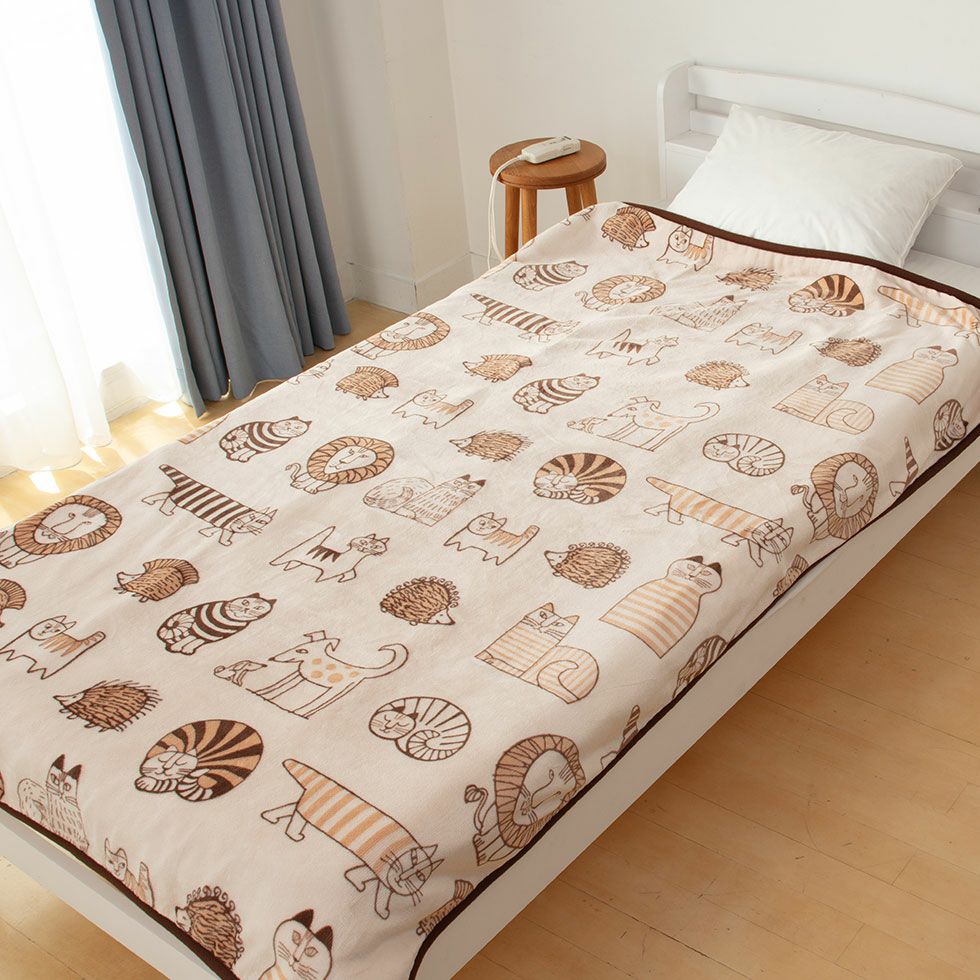 販売終了】電気毛布(掛け敷き)リサ・ラーソン188x120cmKDK-L501