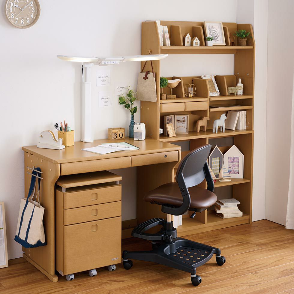 CDファーストステップアップデスクLナチュラル色CDM-894/CDM-895/CDM