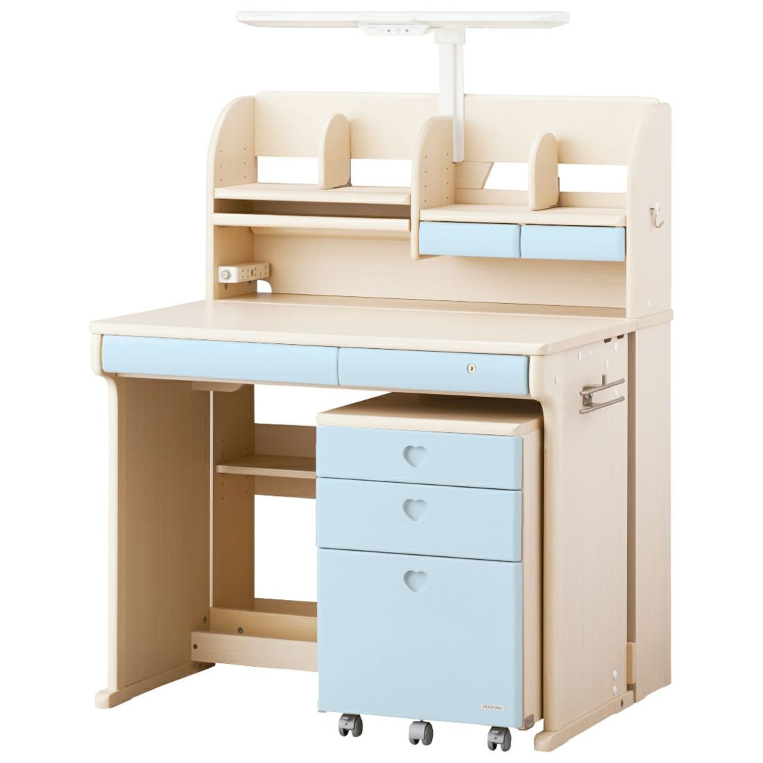 CDコンパクトステップアップデスクホワイトウォッシュ色CDR-985/CDR