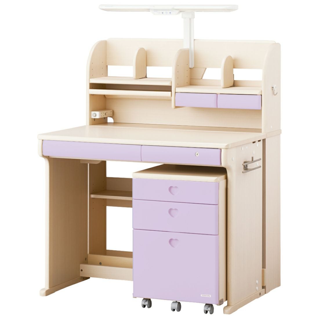 CDコンパクトステップアップデスクホワイトウォッシュ色CDR-985/CDR