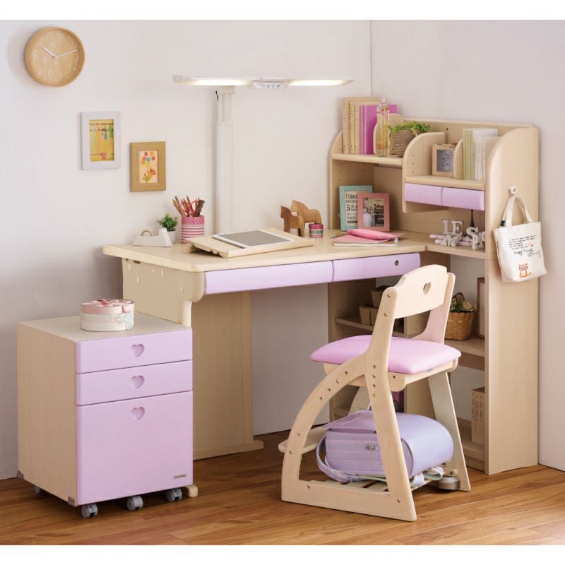 CDコンパクトステップアップデスクホワイトウォッシュ色CDR-985/CDR