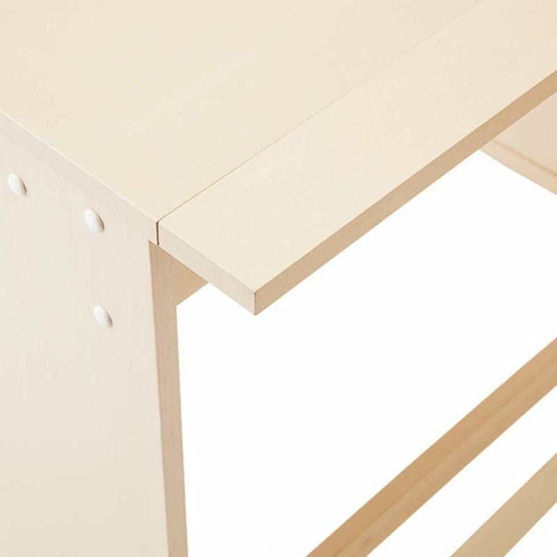 CDコンパクトステップアップデスクホワイトウォッシュ色CDR-985/CDR