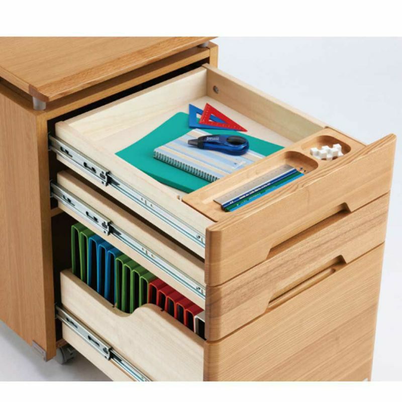 CDコンパクトステップアップデスクホワイトウォッシュ色CDR-985/CDR