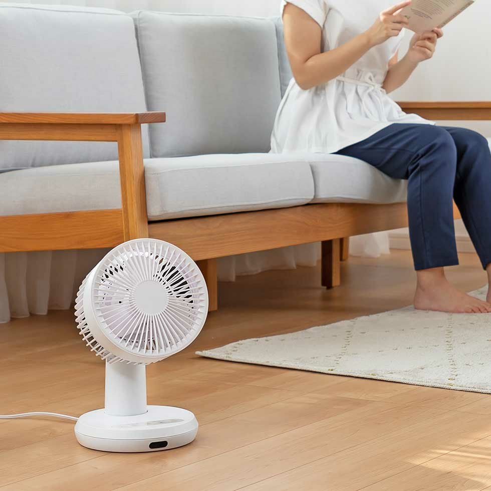 扇風機・サーキュレーター Q 販売終了】DCモータータイプサーキュレーターまるっと取り外しヘッド