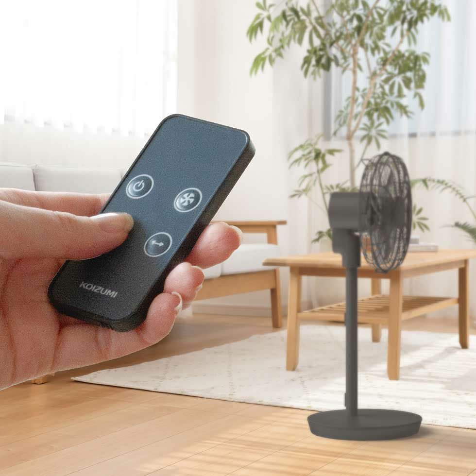 リビング扇風機DCモーターメタル調デザインKLF-3057 | コイズミ