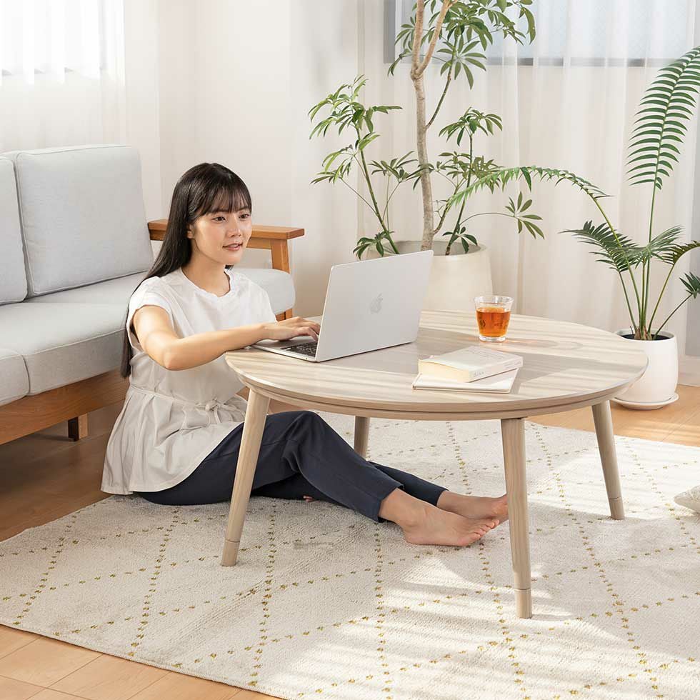 ここちよいこたつ（丸型）直径90cmKMR-42251 | コイズミオンラインショップ