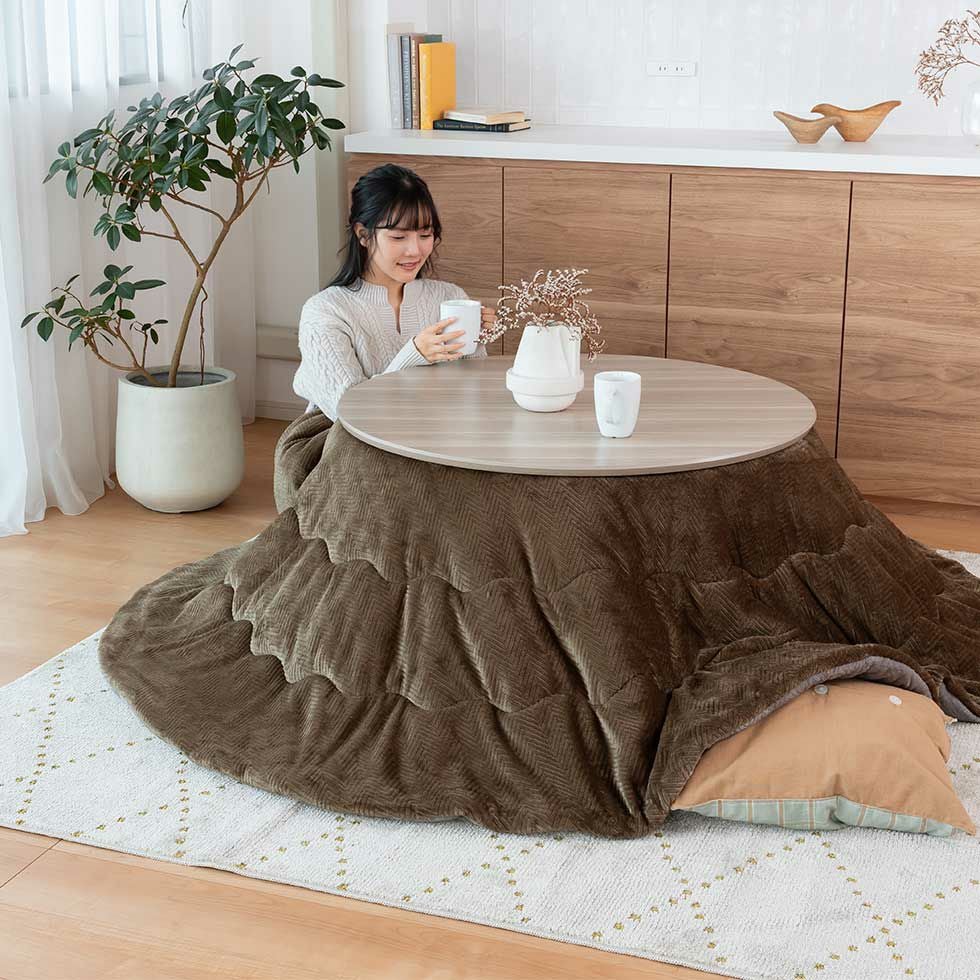 ここちよいこたつ（丸型）直径90cmKMR-42251 | コイズミオンラインショップ