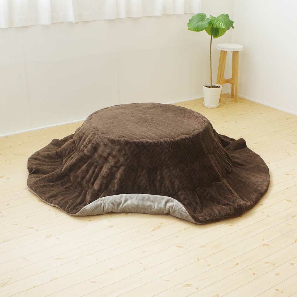 リバーシブルこたつ掛布団（丸型）直径210cm 円形322R210 | コイズミ
