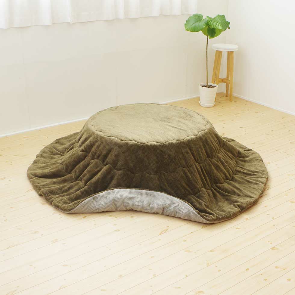 リバーシブルこたつ掛布団（丸型）直径210cm 円形322R210 | コイズミ