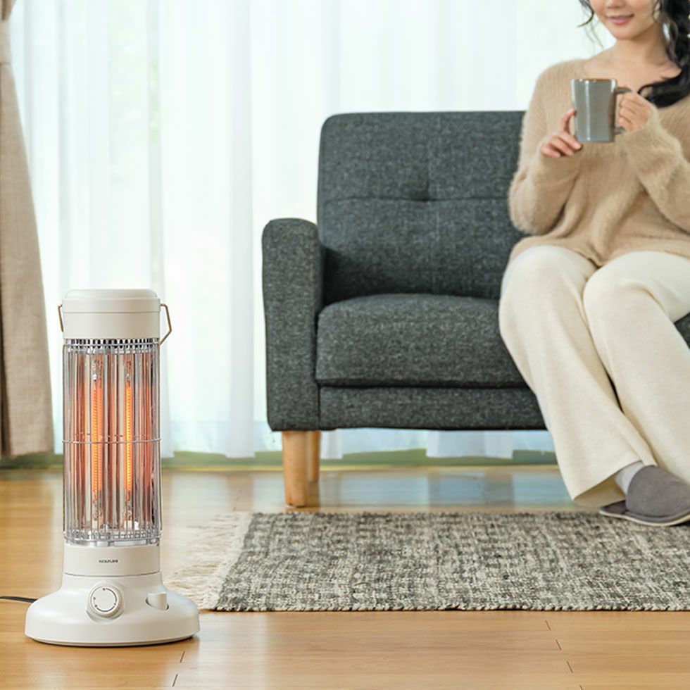 カーボンヒーターレトロデザイン遠赤電気ストーブKKH-0658 | コイズミ