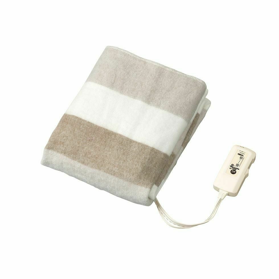 電気毛布（掛け敷き）電磁波カット188x120cmKDK-75256D | コイズミ