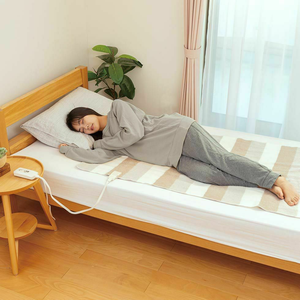 電気毛布（敷き）快眠タイマー140x80cmKDS-50258T | コイズミ