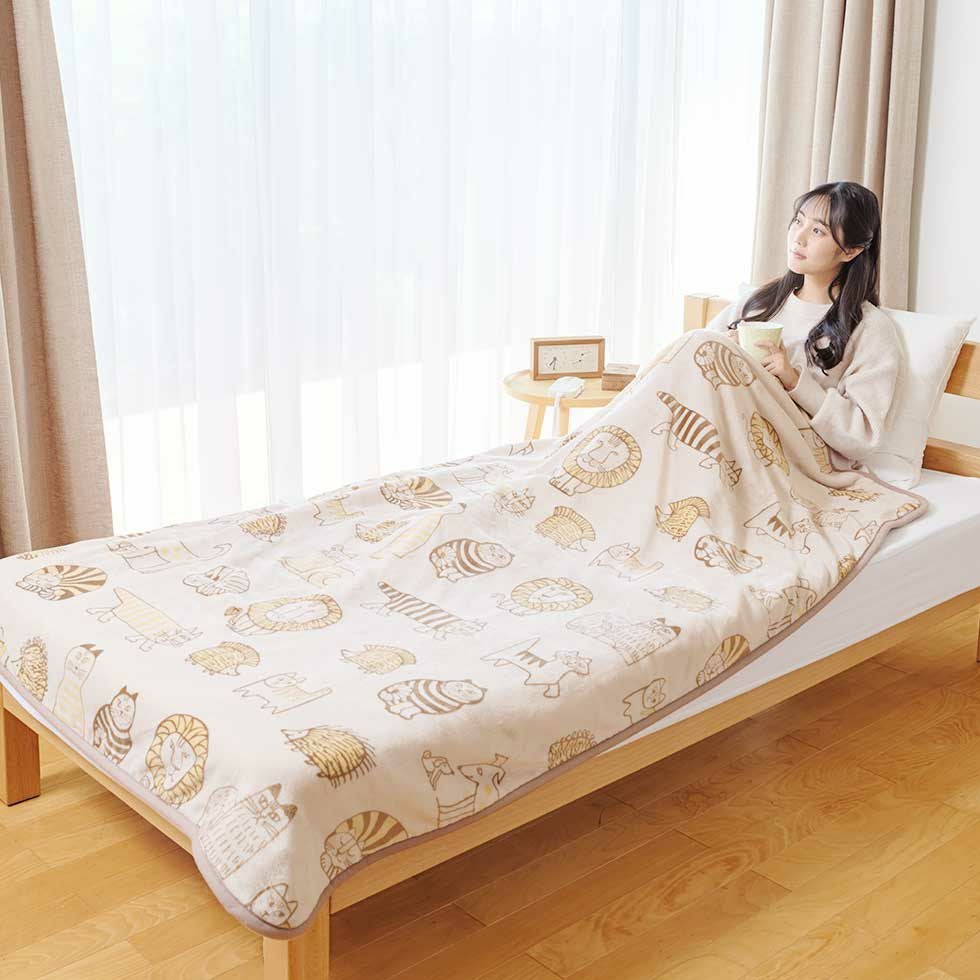 電気毛布(掛け敷き)リサ・ラーソン188x120cmKDK-L504 | コイズミ