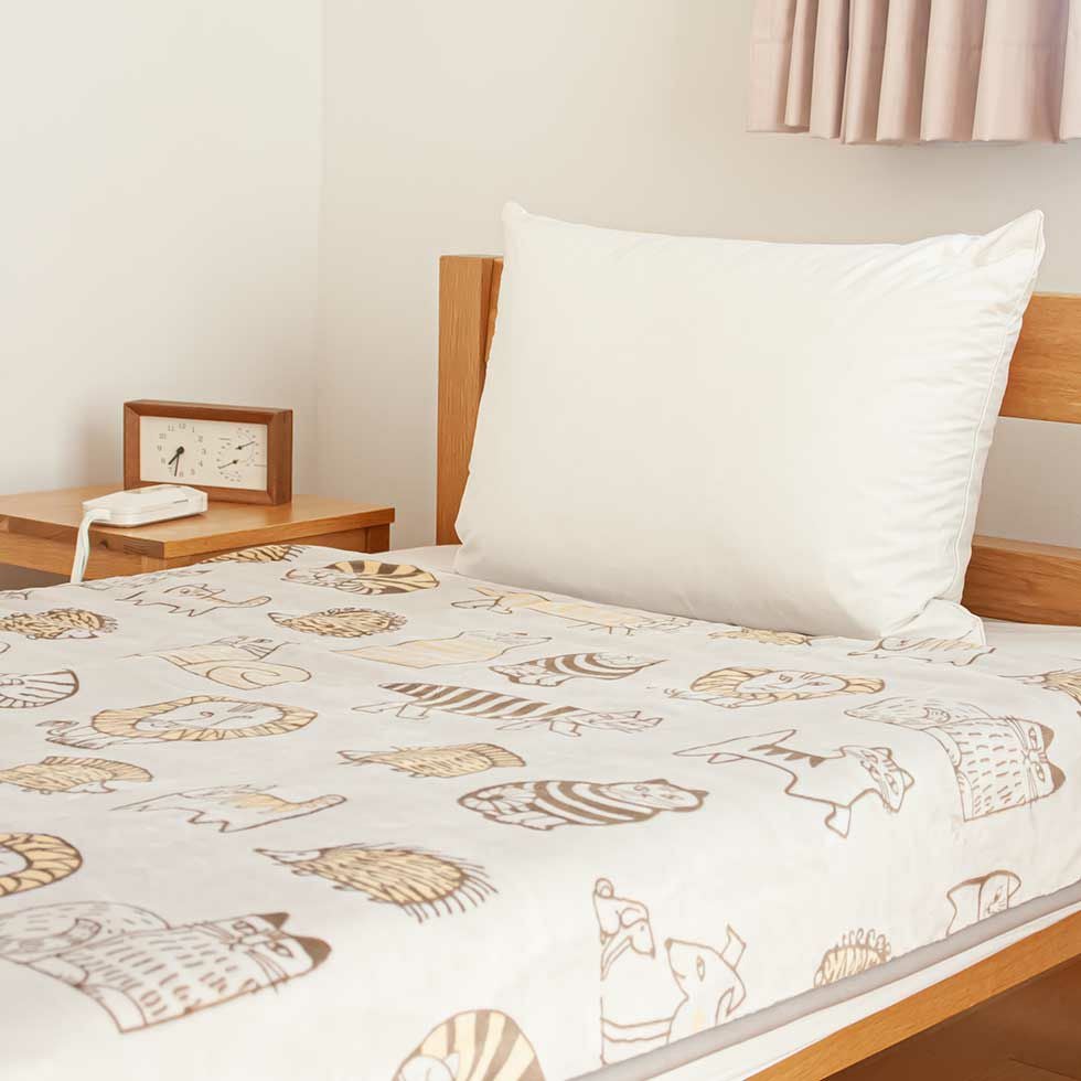 電気毛布(掛け敷き)リサ・ラーソン188x120cmKDK-L504 | コイズミ